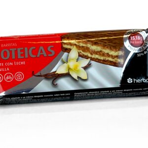 Barrita Proteica chocolate con leche y vainilla de 47g x 6 unidades, Herbora