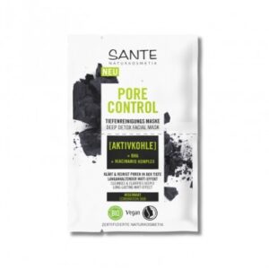 Mascarilla Pore Control Detox Carbón Activo & BHA 2x4 ml, Sante