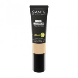 Maquillaje Fluido Alta Cobertura 01 Cool Ivory, Sante