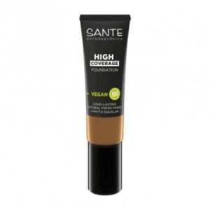 Maquillaje Fluido Alta Cobertura 07 Golden Bronze, Sante