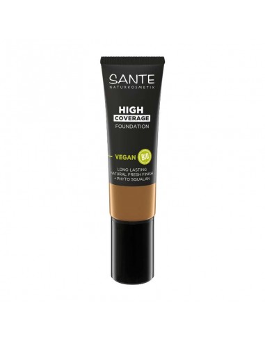 Maquillaje Fluido Alta Cobertura 08 Warm Chesnut, Sante