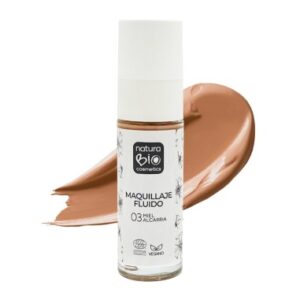Maquillaje fluido 03 miel Alcarria, NaturaBIO Cosmetics