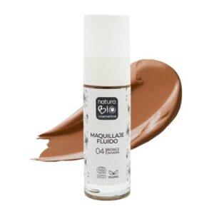 Maquillaje fluido 04 bronce Zahara, NaturaBIO Cosmetics