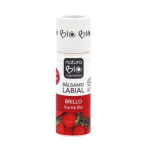 Bálsamo labial brillo karite fresa, NaturaBIO Cosmetics