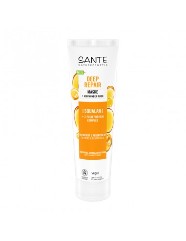 Mascarilla Capilar 1 minuto Reparación Profunda Escualano, Sante