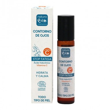 Contorno ojos Stop Fatiga vitamina C de 15ml, NaturaBIO Cosmetics (DESCATALOGADO)