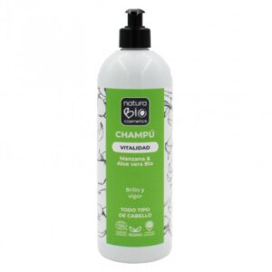 Champú natural Vitalidad aloe y manzana de 740ml, NaturaBIO Cosmetics