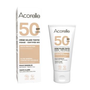 Crema facial color claro light SPF 50, Acorelle