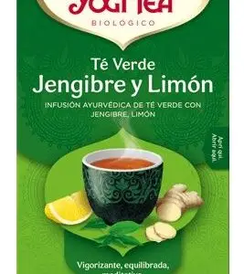 Infusión Té Verde Jengibre y Limón 17 filtros, Yogi Tea
