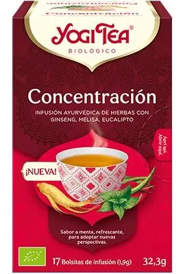 Infusión Concentración 17 filtros, Yogi Tea