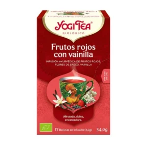 Infusión Frutos Rojos con Vainilla 17 filtros, Yogi Tea