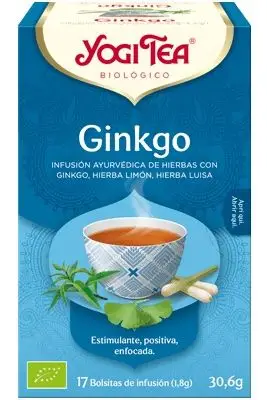 Infusión Ginkgo 17 filtros, Yogi Tea